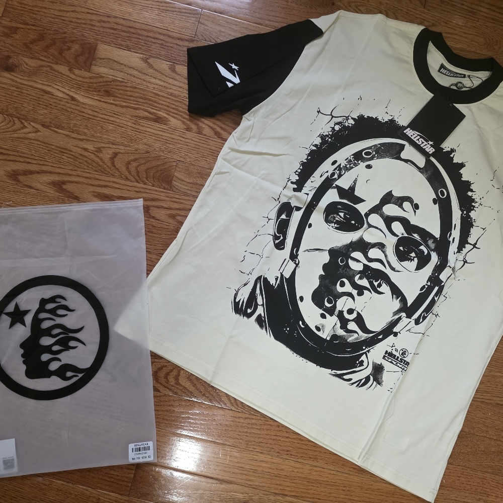 Hellstar 777 Path 2 Paradise T-Shirt 'Cream/Black